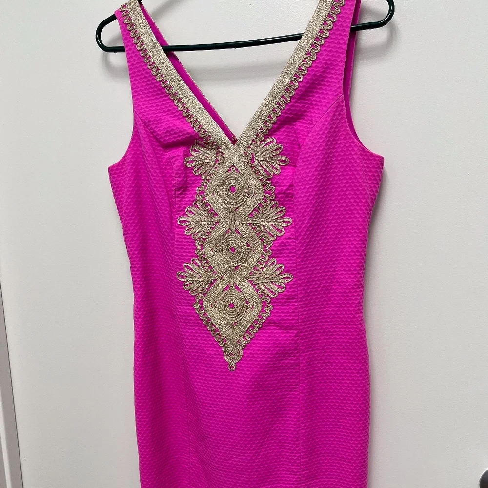 Magenta Lilly Pulitzer Dress - Picture 2 of 4